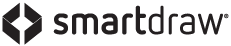 SmartDraw logo black and white
