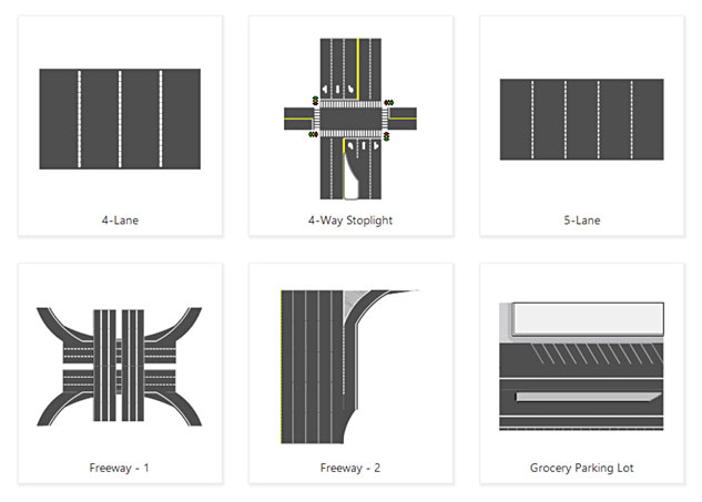 Selecting an accident reconstruction template