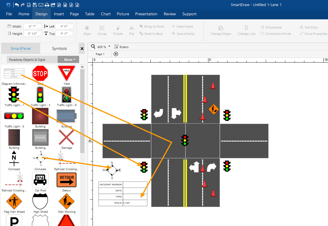 Crime Scene Traffic Drawing Template Traffic Accident Symbols Drawing Ruler