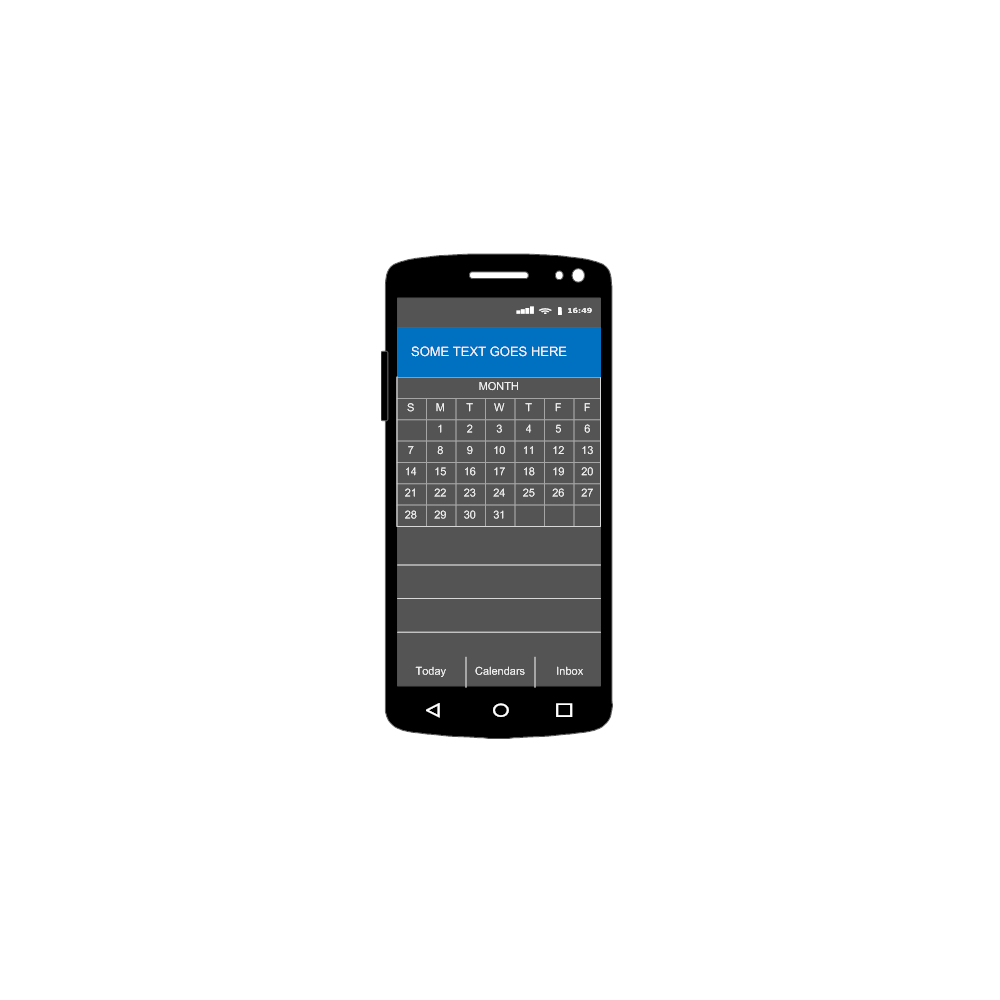 Example Image: Android - Calendar - 1