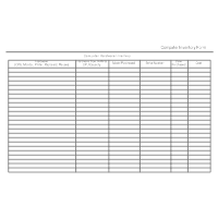 Computer Hardware Inventory Form