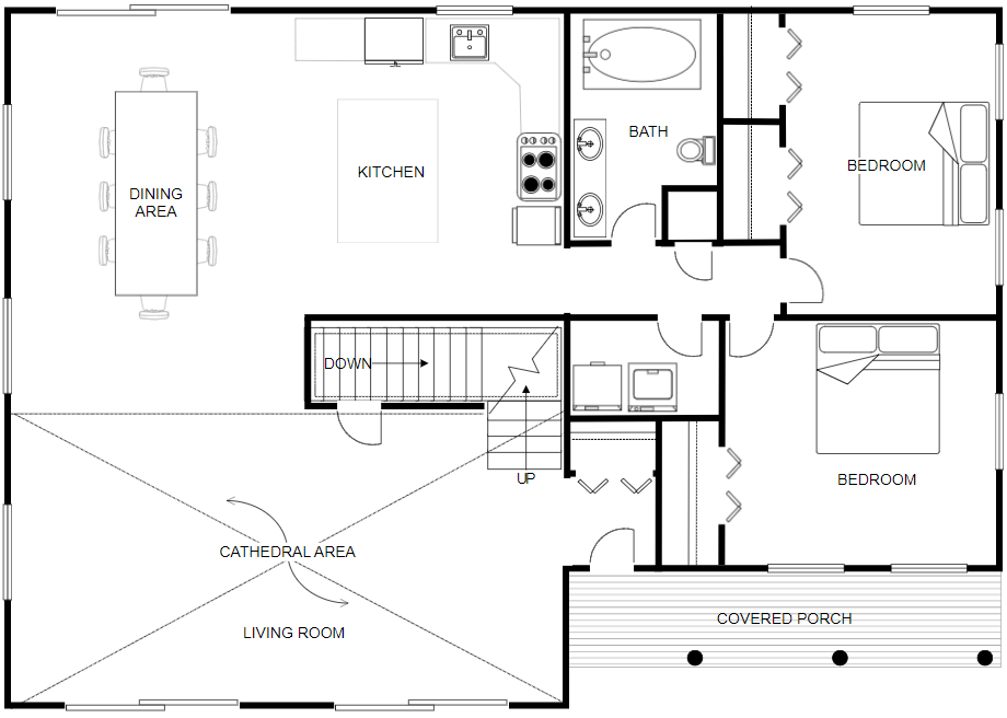 CAD or Computer Aided Design drawing of a floor plan