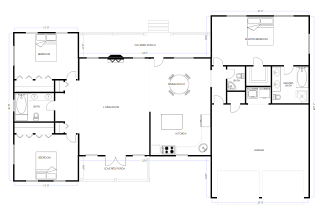 CAD floor plan
