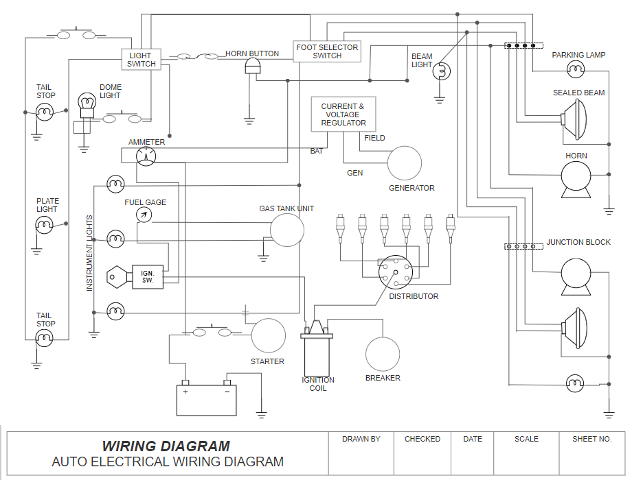 CAD electrical schematic