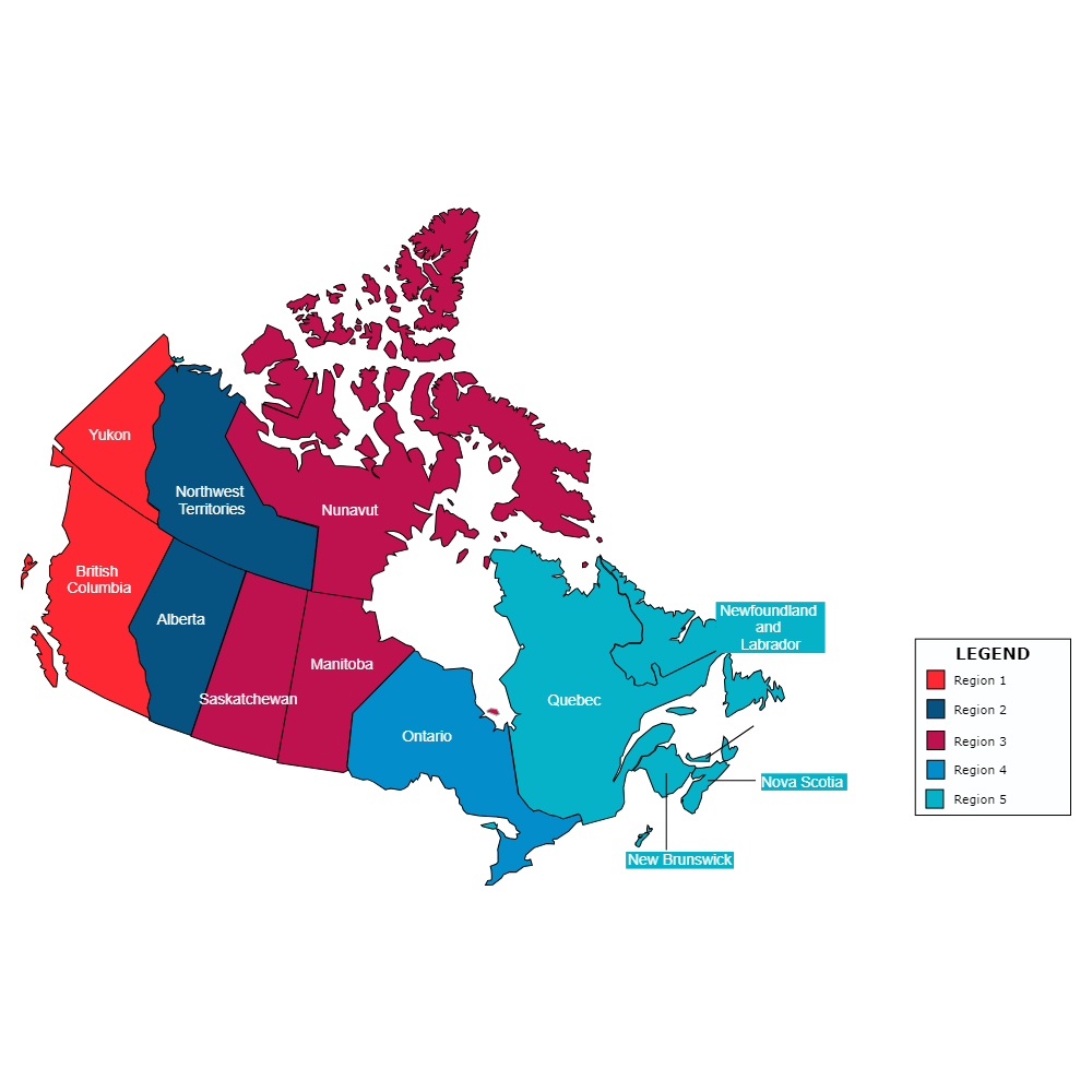 Example Image: Canadian Territory Map