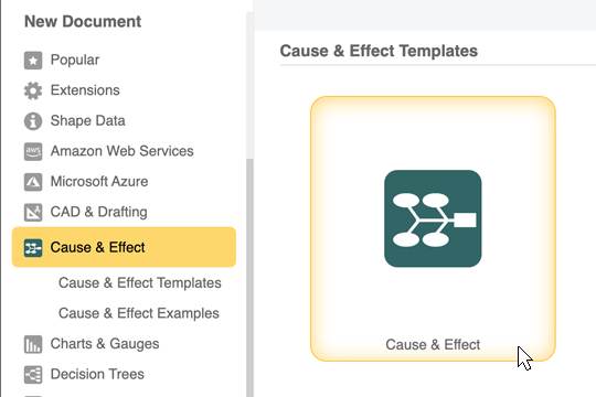 cause and effect diagram word template
