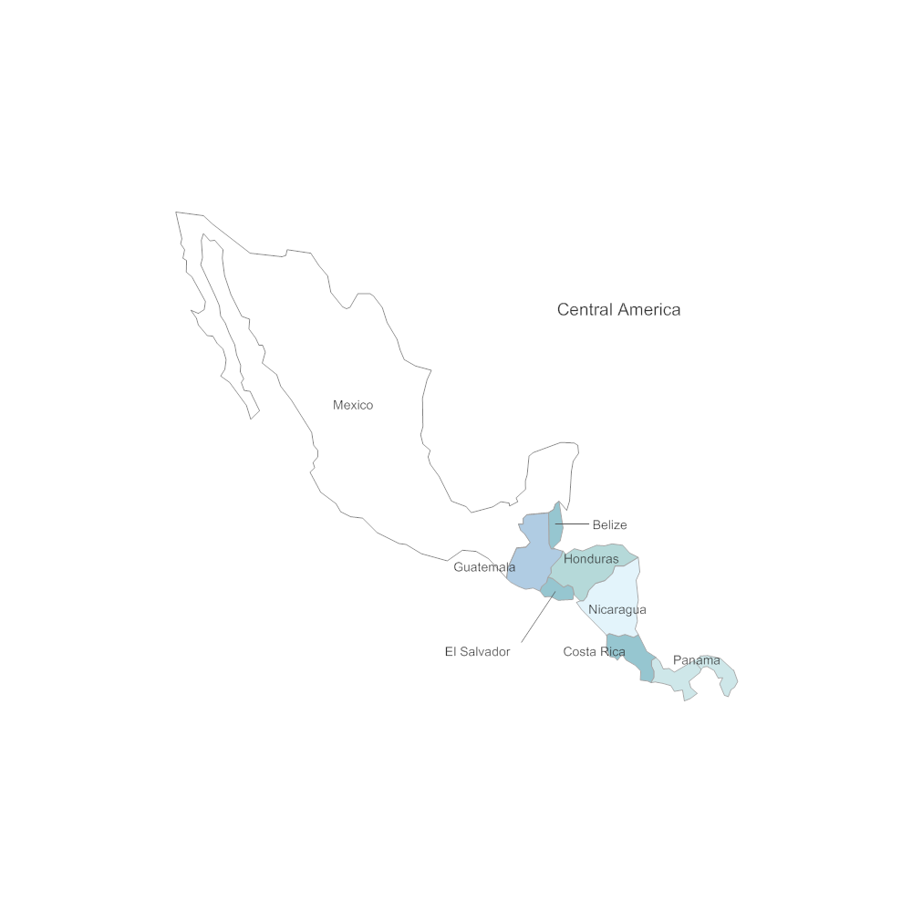 Example Image: Central America Map