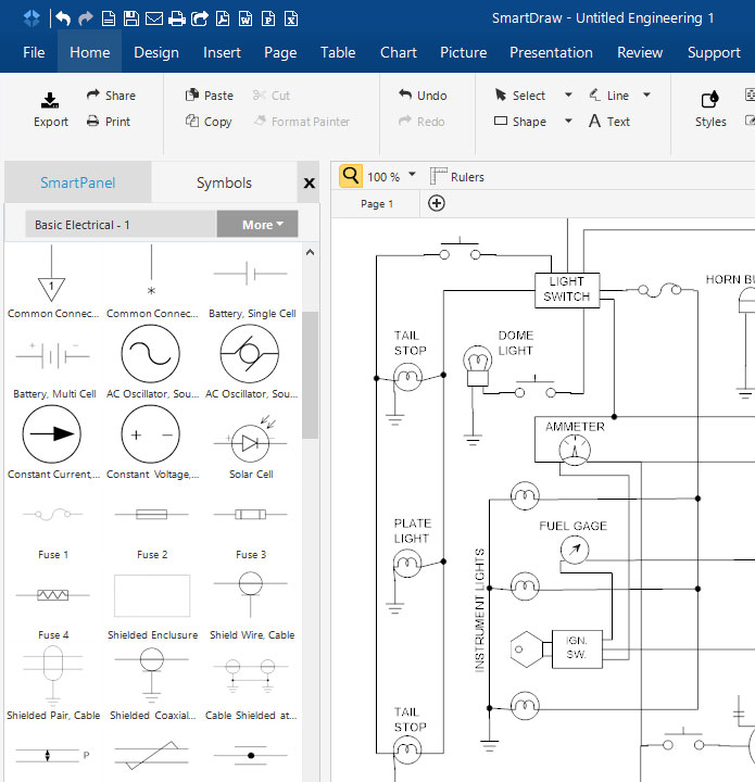 Circuit Diagram Maker | Free Download & Online App