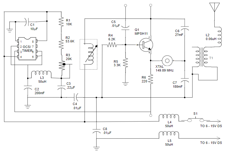 draw a schematic diagram for the circuit