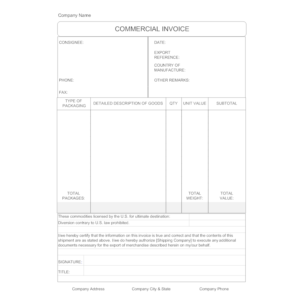free invoice template in word format