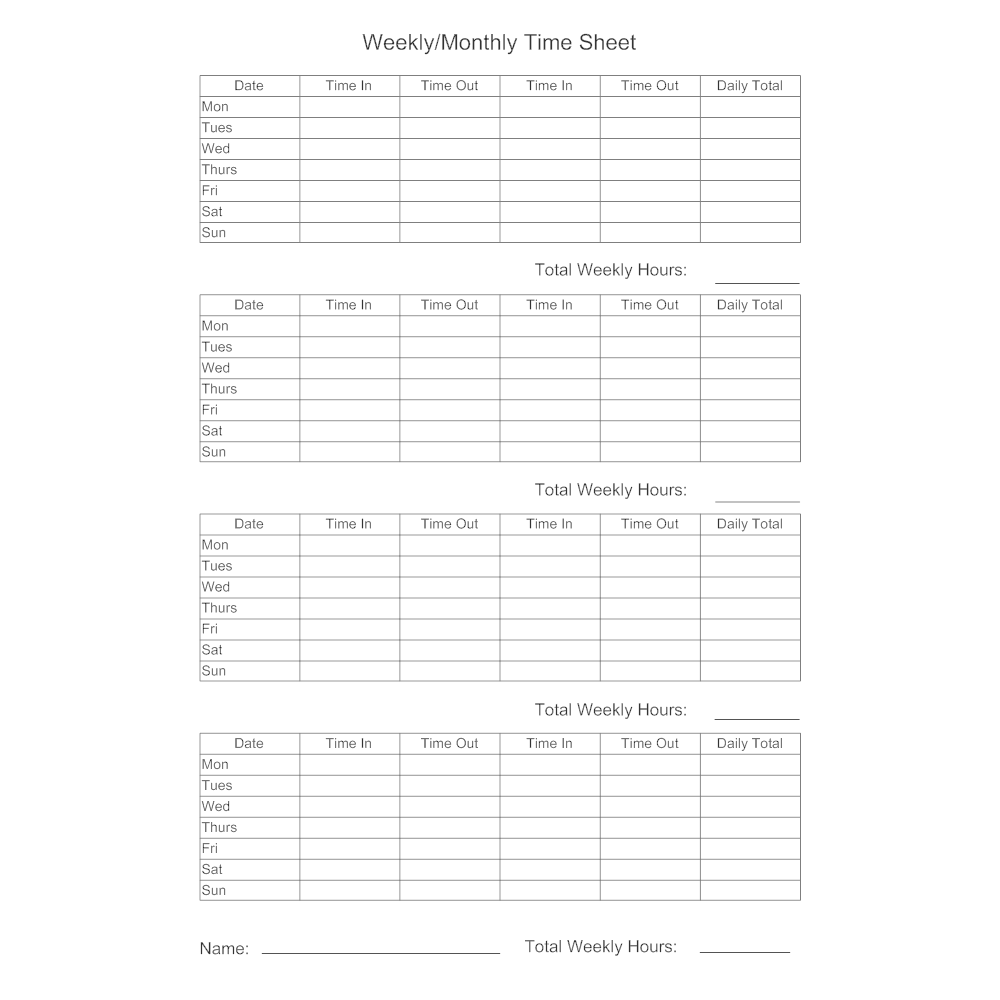 timesheet template