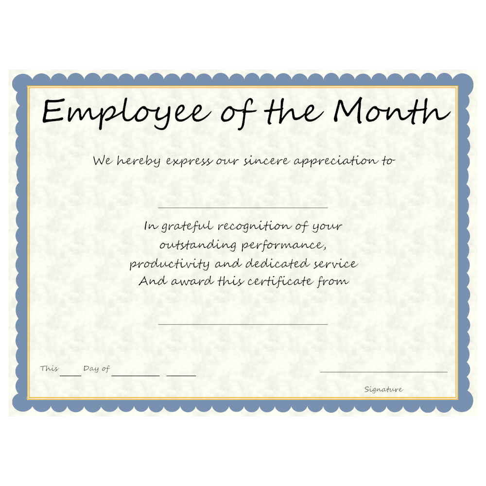 Employee Of The Month Award