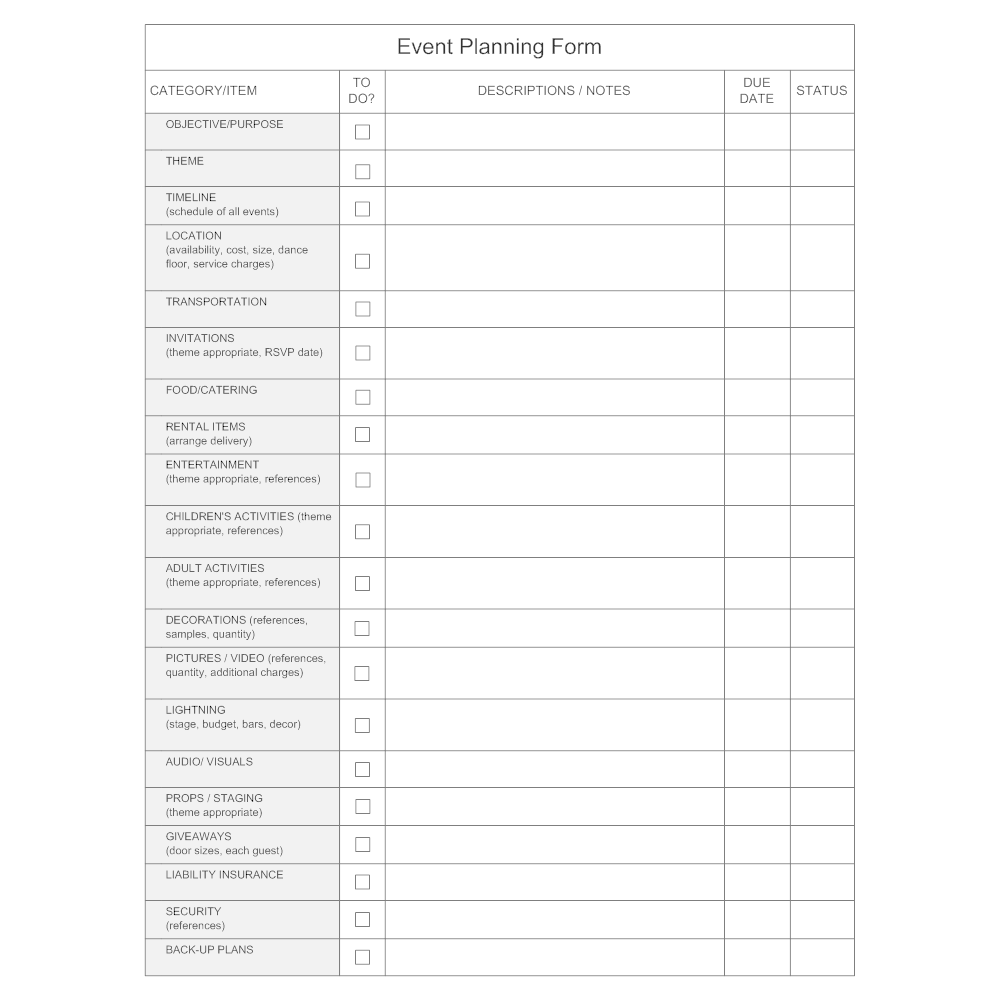 event planning tools surveys