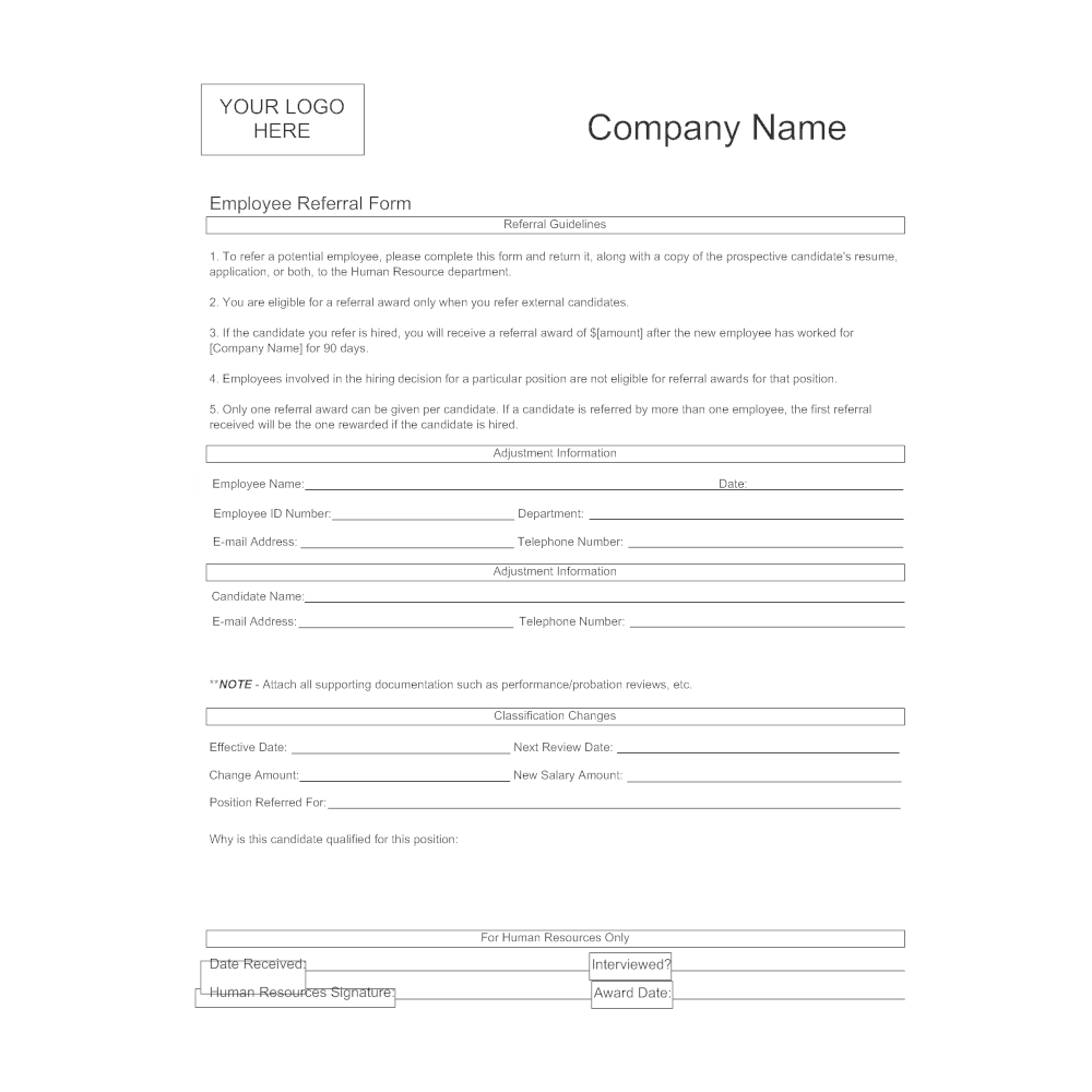 Employee Referral Form