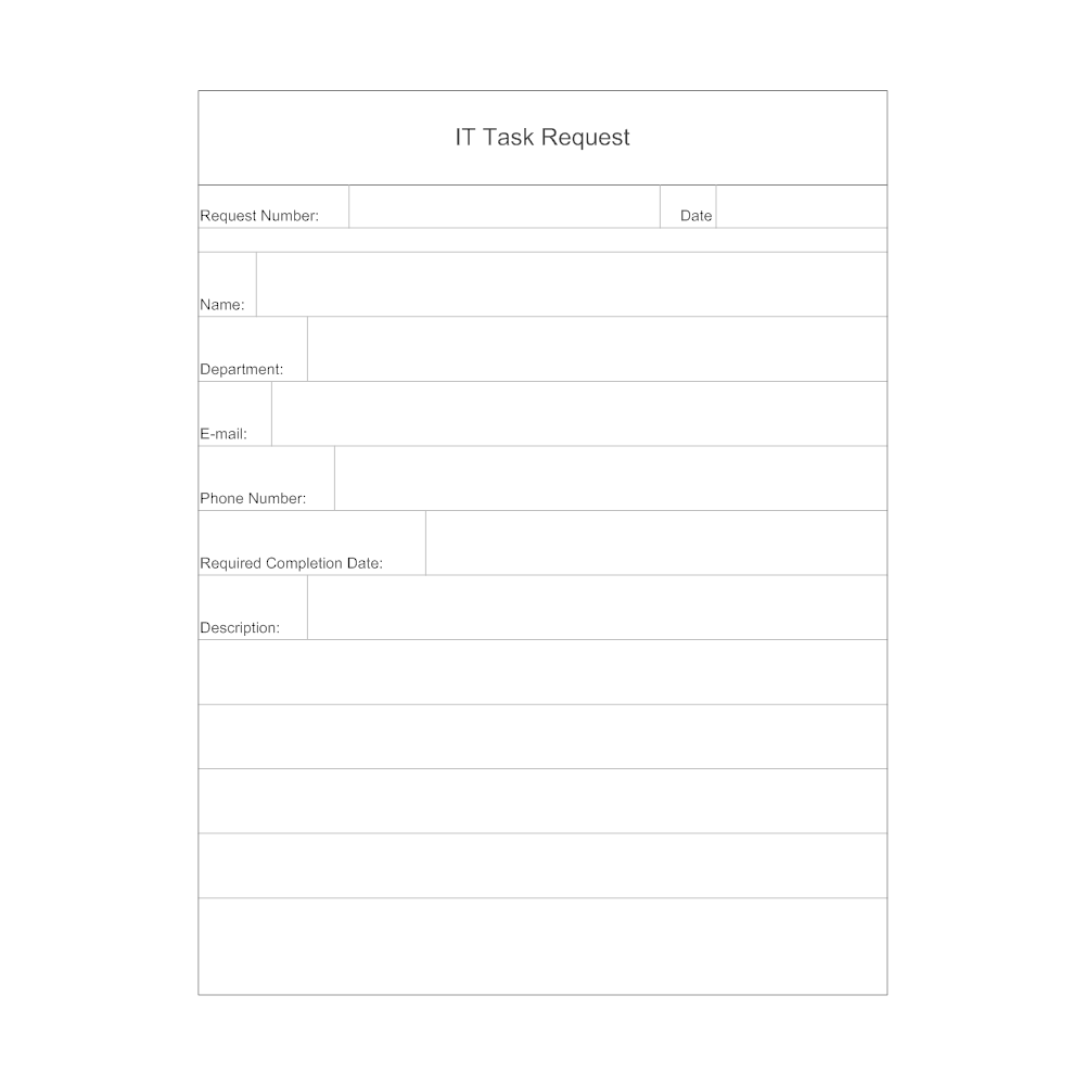 request form invoice Request IT Task