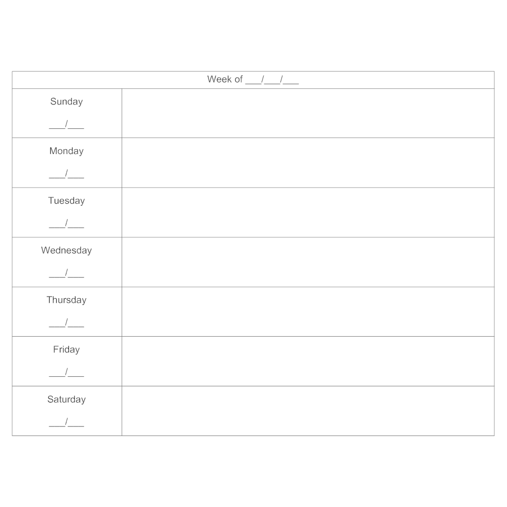 7 day weekly planner template printable - 7 day weekly planner template ...