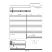 Order Form Templates