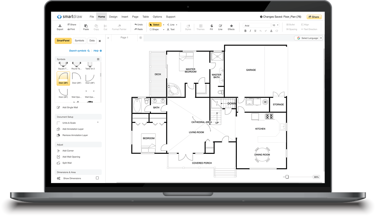 Smartdraw ландшафтный дизайн