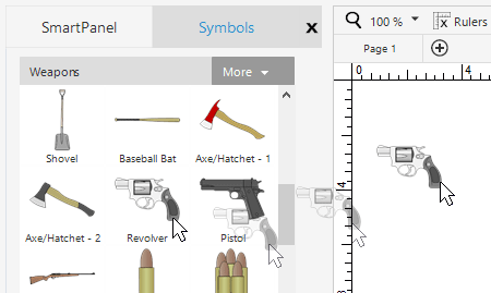 Crime scene diagram symbols