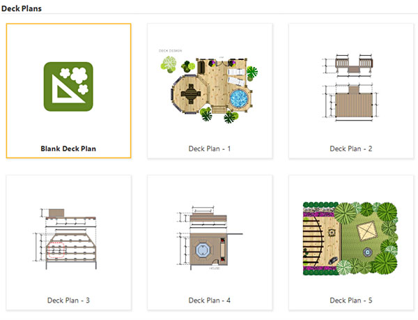 Deck design templates