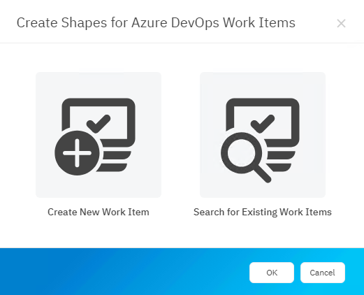 Create new work item or import an existing work item