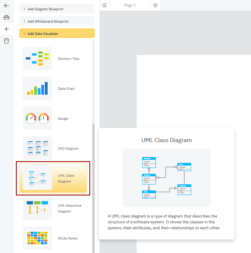 Automated Class Diagrams | SmartDraw Data Visualizers