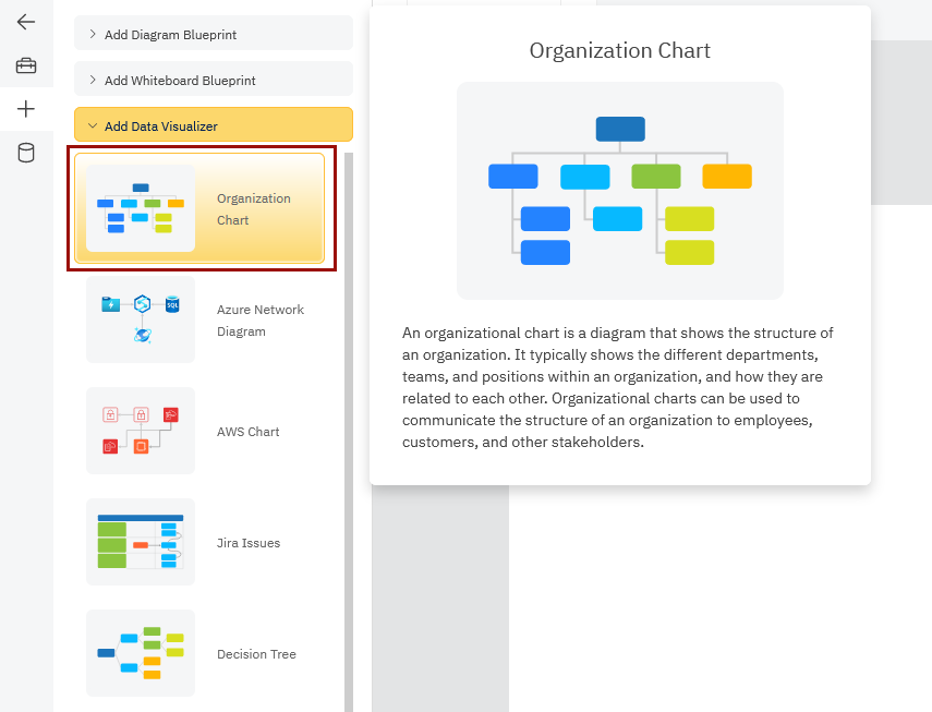 Launch the organizational chart visualizer