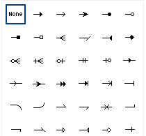 VisualScript arrowheads