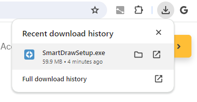Download SmartDraw in Chrome