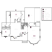 House Plan with Security Layout