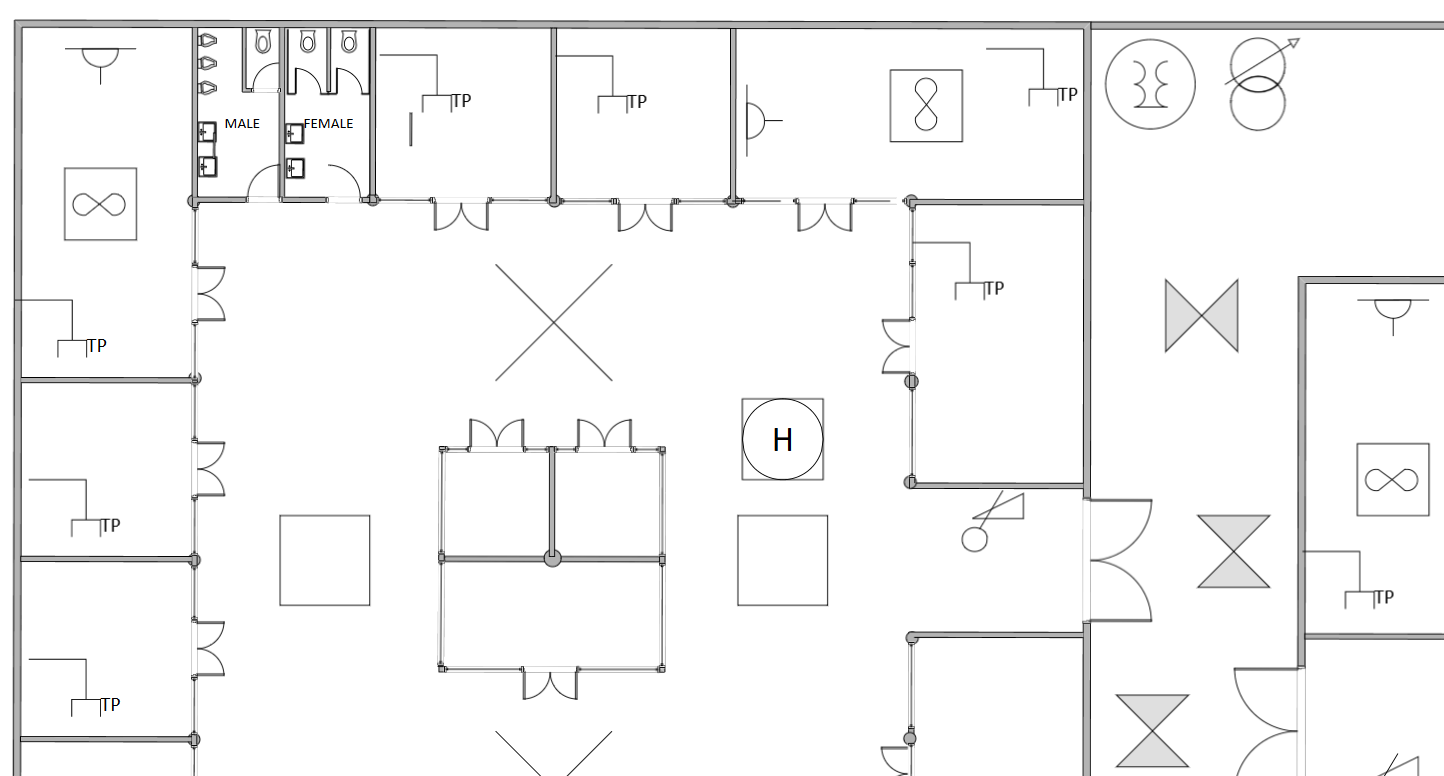 Visio план этажа