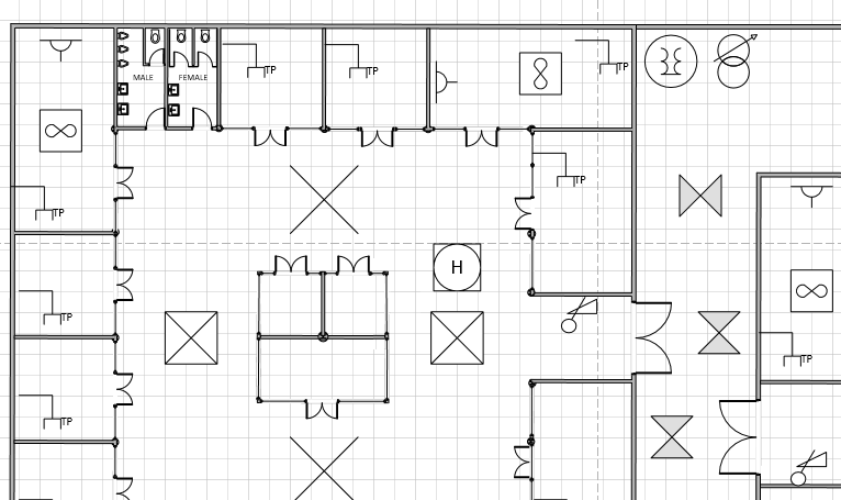 Visio план комнаты