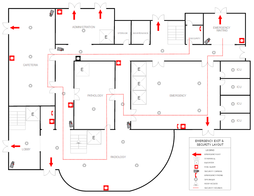 Fire escape plan template