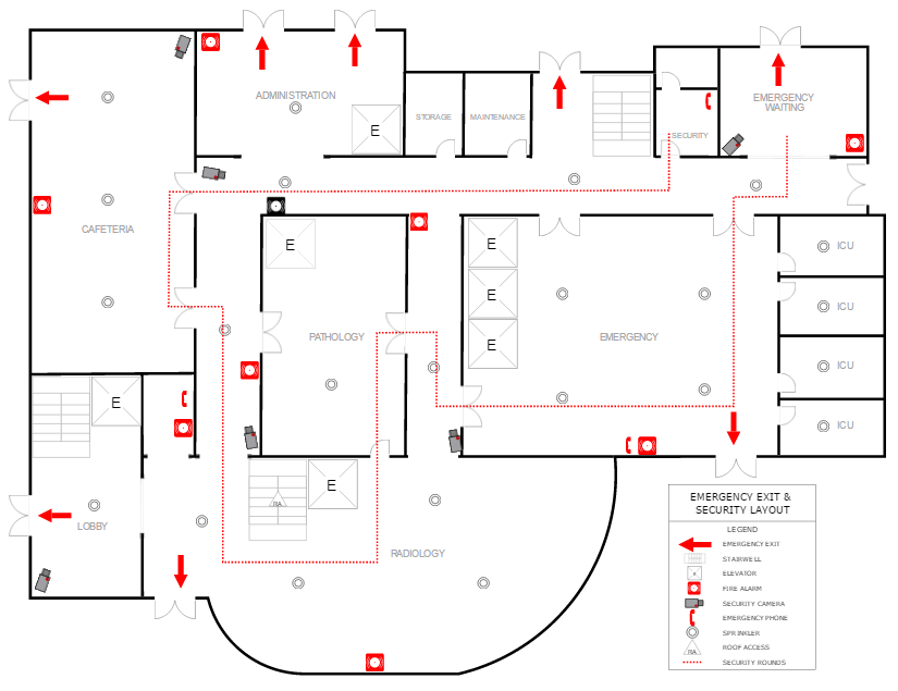 Fire escape plan maker and emergency evacuation plan