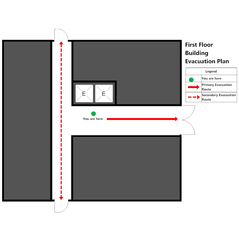 Example Image: Building - First Floor Elevator Plan