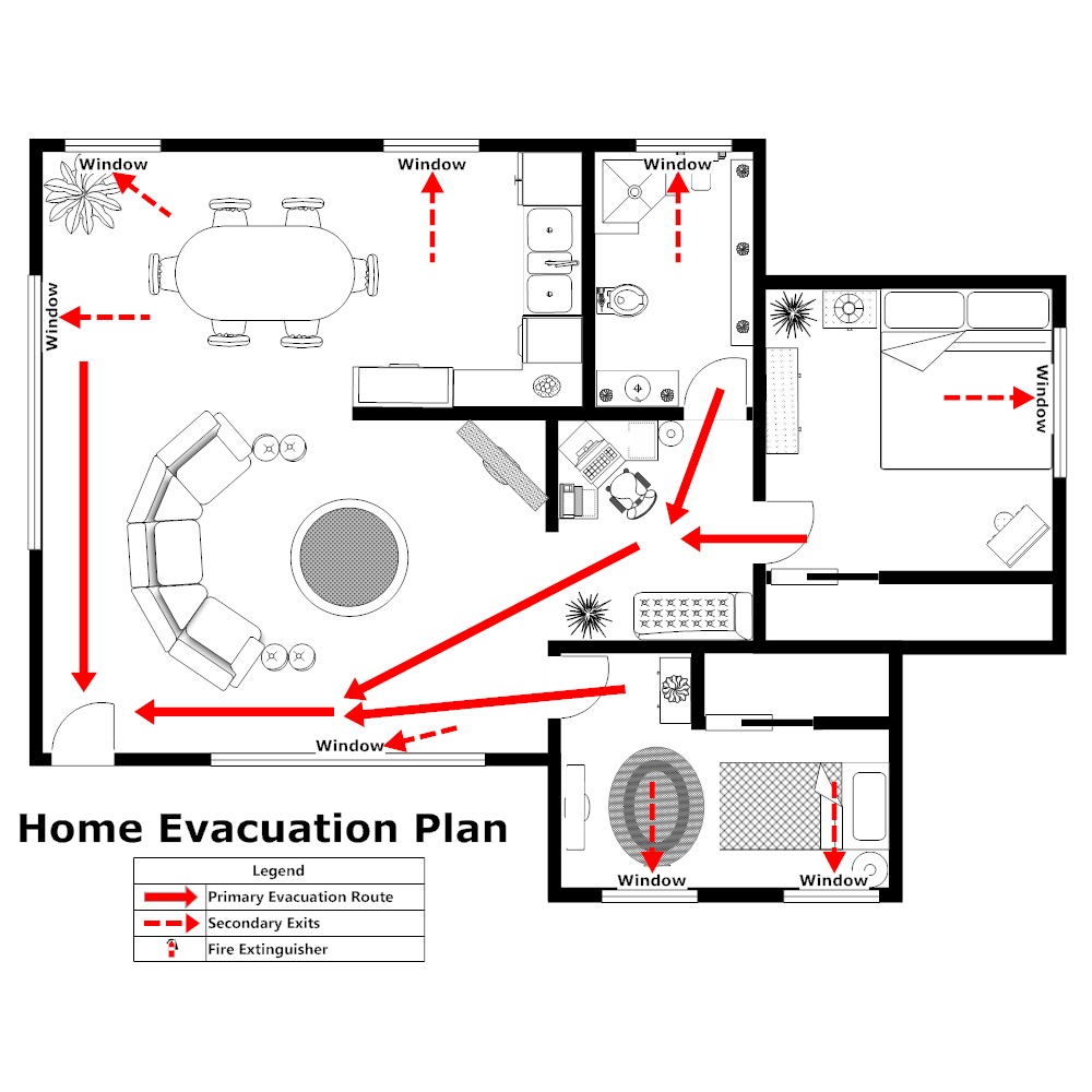 Example Image: Home Evacuation Plan - 2