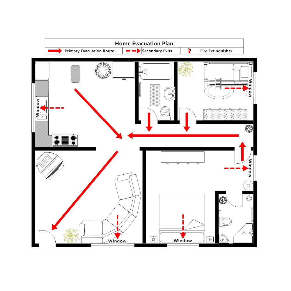 Example Image: Home Evacuation Plan - 3