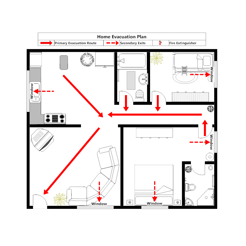 Example Of Evacuation Plan In House