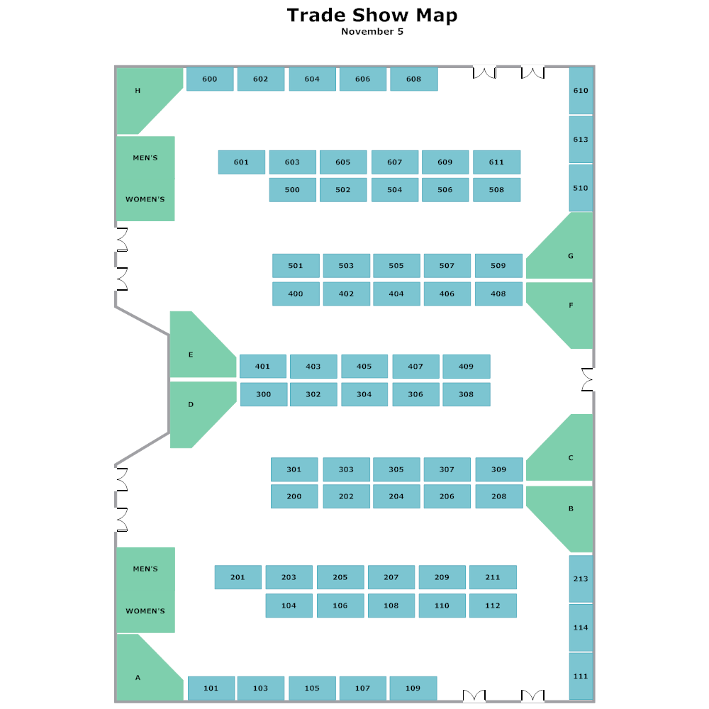 Example Image: Trade Show Map