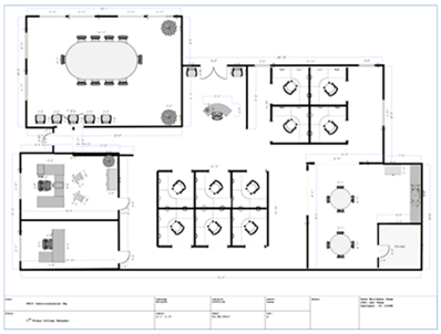 does smartdraw software print dimensions