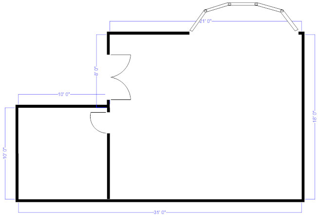 Floor plan measurements