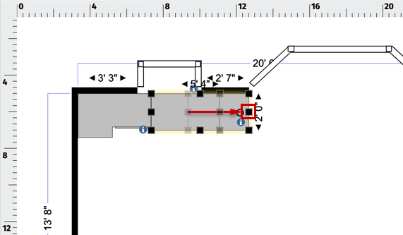 Floor plan cabinets