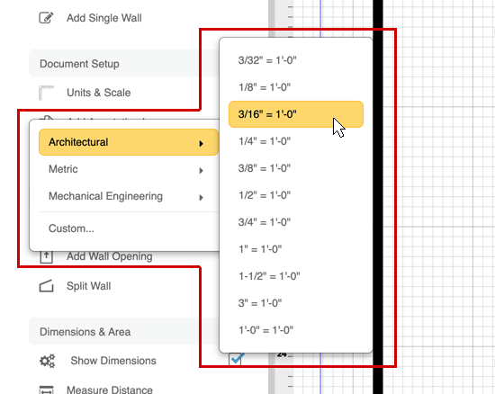 Draw and print to scale