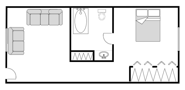 floor plan templates draw floor plans easily with templates