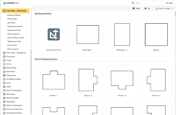 Warehouse templates