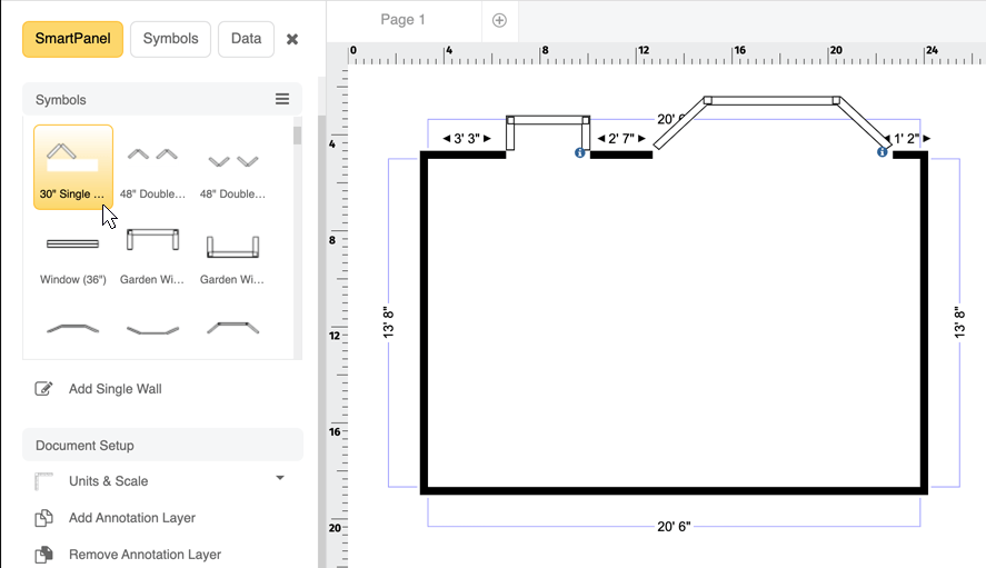 Floor plan kitchen