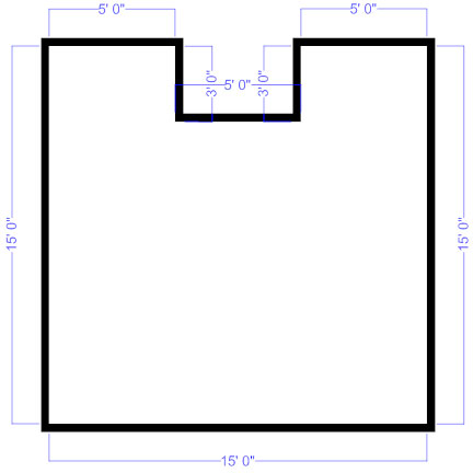 Floor plan outline