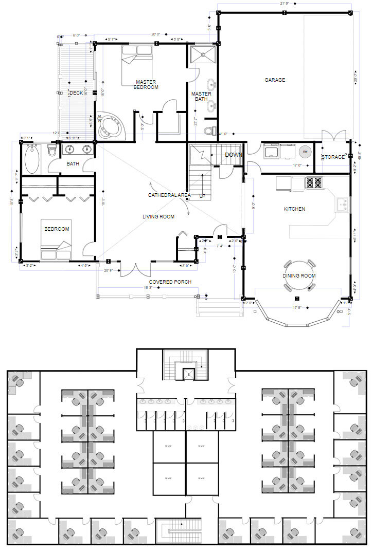 architectural plan diagrams