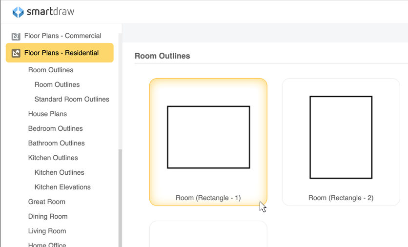 Floor plan templates