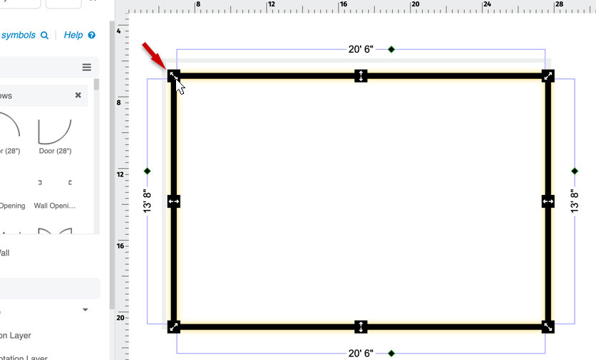 Floor plan room